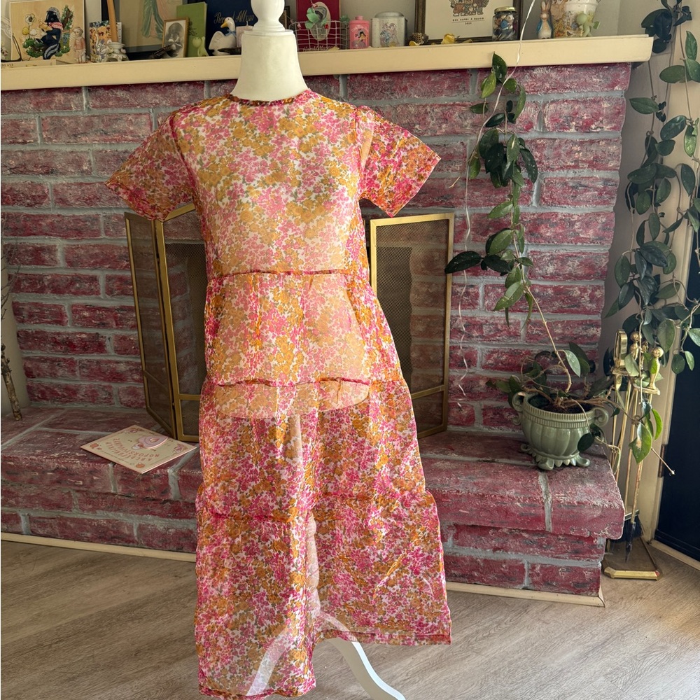 Floral Sheer Dress